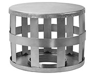 4 Inch (in) Hose Size Cold Rolled Zinc Plated Type SH Square Hole Steel Strainer (SH 40B)