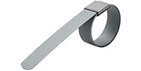 1 1/2 Inch (in) Diameter High-Carbon Galvanized Standard Heavy Duty Bands "F" Series Preformed Clamp