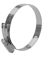 1/2 Inch (in) Band Width 2 5/16 x 3 1/4 Inch (in) Size 304 Stainless Steel General Purpose Industrial Hose Clamp