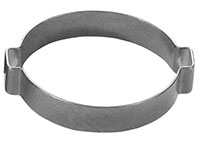 19/32 Inch (in) Size Zinc Plated Steel Oetiker 2-Ear Clamps