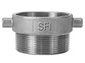 316 Stainless Steel 3 Inch (in) Female BSP x 3 Inch (in) Male NPT Size Thread Reducer Fitting