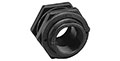 Banjo 1/2 Inch (in) Size and 1 5/8 Inch (in) Hole Size Polypropylene Bulkhead Tank Fitting with EPDM